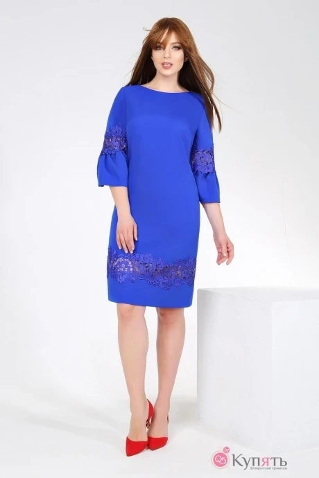 Платье DilanaVIP 1123 василёк #1