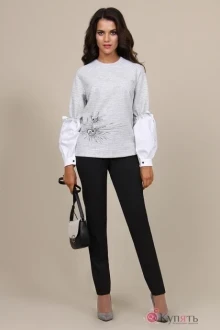 Брючный костюм ALANI COLLECTION 606 черный/серый