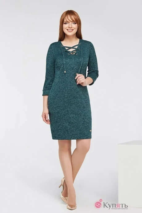 Платье DilanaVIP 1082 зелёный #1