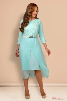 Платье Мишель Стиль 615 бирюза