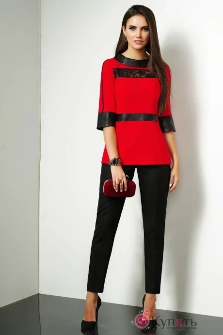 Брючный костюм Lissana 2881 красный/черный #1