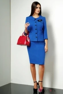 Юбочный костюм Lissana 3155 василёк