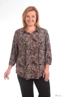 Блузка, туника, рубашка Diamant 1192 фиолетовый фон