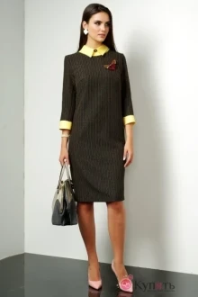 Платье Lissana 3011 желтый/коричневый