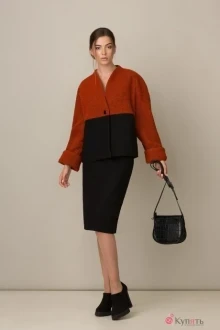 Юбочный костюм Rosheli 316 черный/терракот