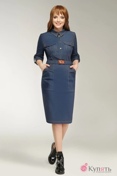 Платье DilanaVIP 1113 джинс #1