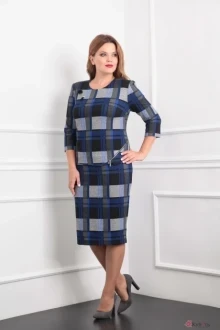 Юбочный костюм Milana 858 синий