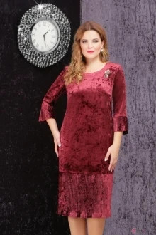 Платье LeNata 11814 бордо