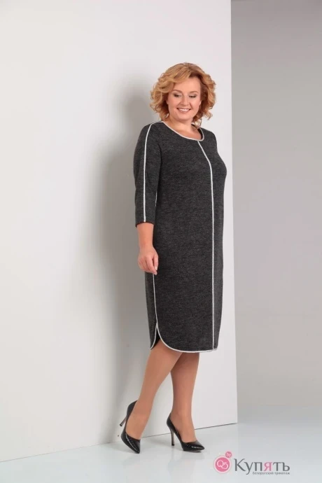 Платье Diamant 1220 темно-серый меланж #1
