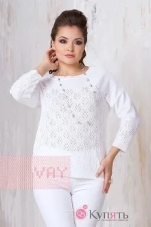 Джемпер (кофта) VAY 4402 белый