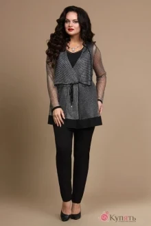 Брючный костюм ALANI COLLECTION 640 черный/серебро