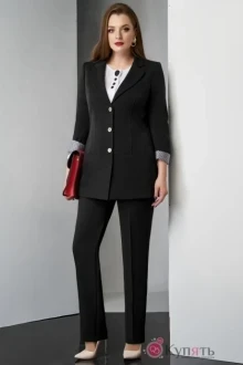 Брючный костюм Lissana 3230 черный/белый