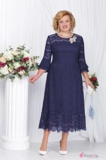 Платье Нинель Шик 2121 тёмно-синий