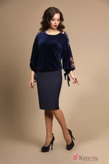 Юбочный костюм ALANI COLLECTION 645 синий