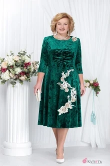 Платье Нинель Шик 5574 зелёный