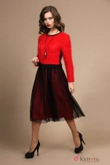 Платье ALANI COLLECTION 644 красный/черный