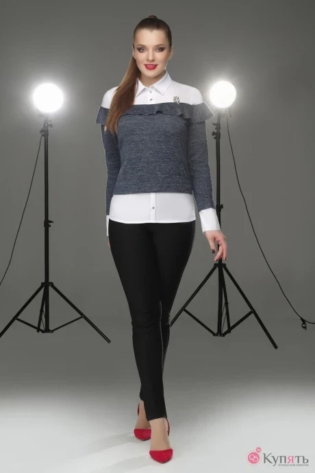 Блузка, туника, рубашка DILIA 0095 джинс #1