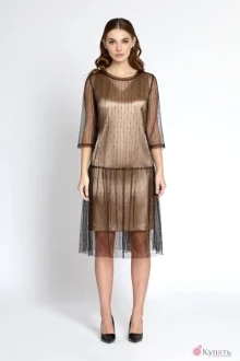 Платье Bazalini 2975 золото с черным