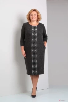 Платье Diamant 1234 темно-серый