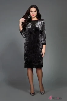 Платье Ольга Стиль С438 серый