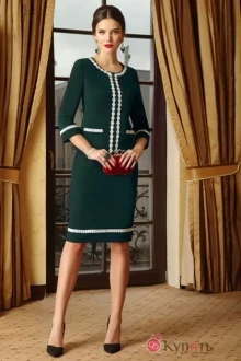 Юбочный костюм Lissana 3239 зеленый опал