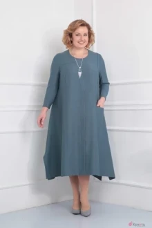Платье Algranda 2914 серо-голубой