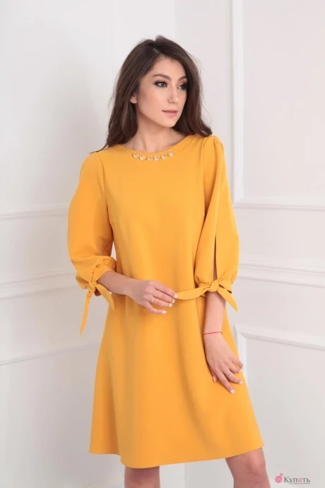 Платье TVIN 7391 горчица #1
