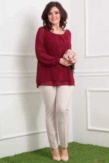Блузка, туника, рубашка Мода-Юрс 2359 гранат
