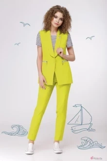 Брючный костюм LeNata 31700 лайм