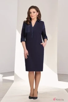 Платье Мишель Стиль 684 т.синий