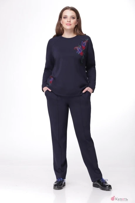 Брючный костюм MALI 701 синий #1