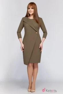 Платье DilanaVIP 1157 хаки