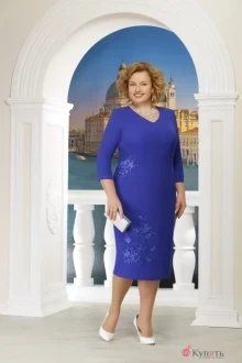 Платье Нинель Шик 5610 василёк