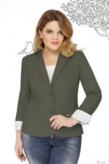 Жакет (пиджак) LeNata 11862 хаки