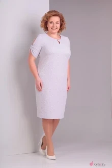 Платье Diamant 1284 серо-сиреневый