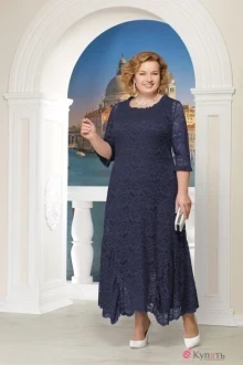 Платье Нинель Шик 5616 тёмно-синий