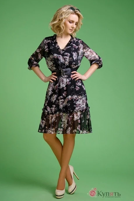 Платье Euromoda 145 черный #1
