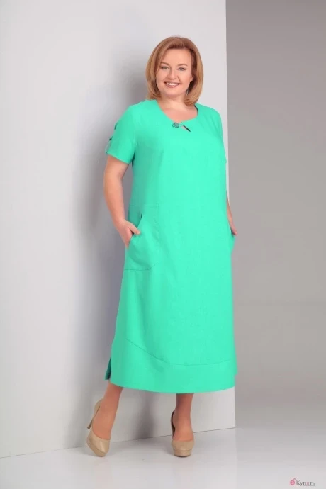 Платье Algranda 2919 бирюза #1