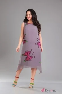 Платье Ива 992 серый