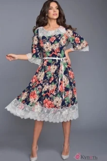 Платье Teffi Style 1313 индиго