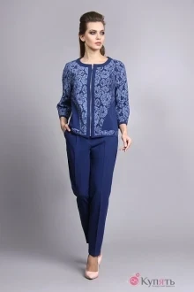 Брючный костюм Fantazia Mod 3124 синий