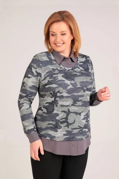 Джемпер (кофта) Таир-Гранд 62297 серый милитари #1