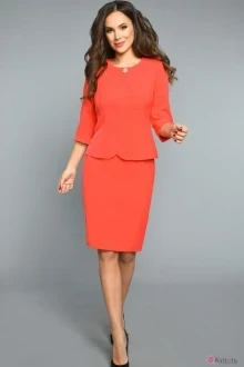 Юбочный костюм Teffi Style 1322 коралл