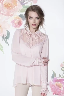 Блузка, туника, рубашка LeNata 11884 пудра
