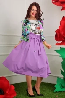 Юбочный костюм Мода-Юрс 2400 сирень двойка