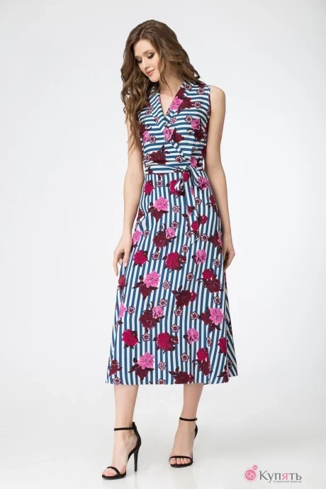 Платье GIZART 1996-2 розовые цветы #1