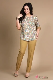 Брючный костюм ALANI COLLECTION 728 оттенки бежевого