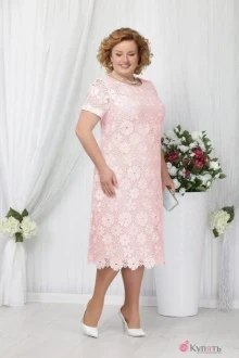 Платье Нинель Шик 5629 пудра