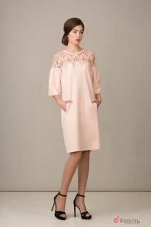 Платье Rosheli 454 пудра