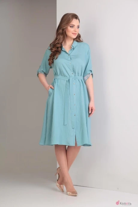Платье TVIN 7407 озёрно-голубой #1